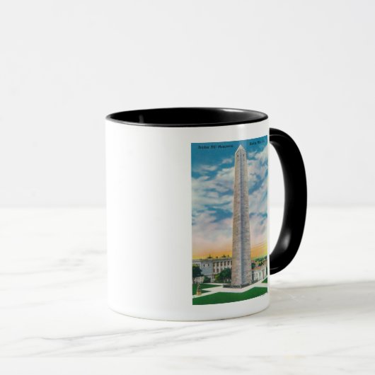 Uitzicht van Bunker Hill Monument Mok (Voorkant rechts)