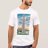 Uitzicht van Bunker Hill Monument T-shirt (Voorkant)