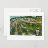 Uitzicht van Burbanks Experimental Boerderij Briefkaart (Voorkant / Achterkant)