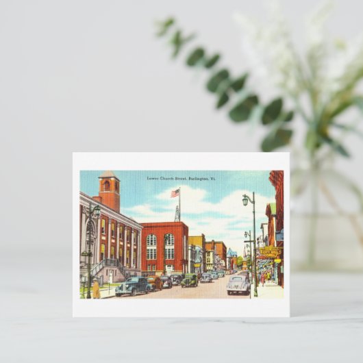 Uitzicht van Burlington, Vermont, Briefkaart (Staand voorkant)