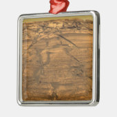 Uitzicht van Burns Cliff op Mars Metalen Ornament (Links)