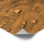 Uitzicht van Burns Cliff op Mars Poster (Hoek)