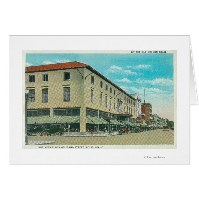 Uitzicht van Business Block op Idaho Street (Voorkant Horizontaal)