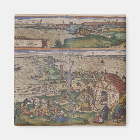 Uitzicht van Cadiz Magneet (Voorkant)