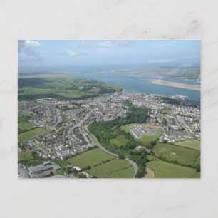 Uitzicht van Caernarfon en Anglesea Briefkaart