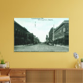 Uitzicht van Callender StreetLivingston, MT Canvas Afdruk (Insitu (Woonkamer))