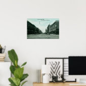 Uitzicht van Callender StreetLivingston, MT Poster (Thuiskantoor)