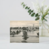 Uitzicht van Cambridge, MA-Vintage Briefkaart (Staand voorkant)