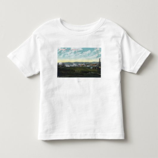 Uitzicht van Camp 27 Olievelden: Coalinga, CA Kinder Shirts (Voorkant)