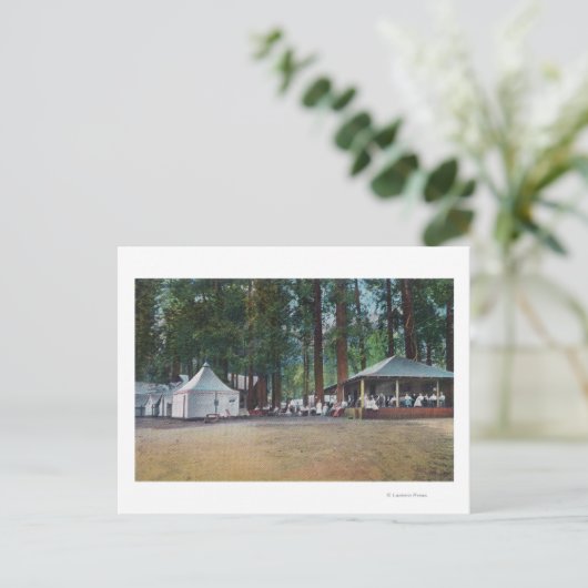 Uitzicht van Camp CurryYosemite Nat'l Park, CA Briefkaart (Staand voorkant)