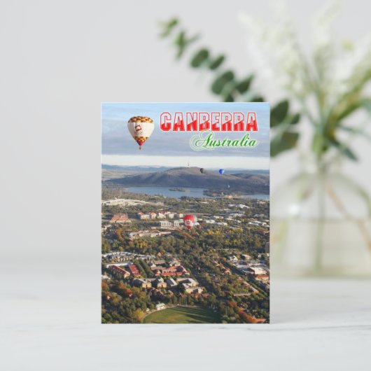 Uitzicht van Canberra — Australische hoofdstad Briefkaart (Staand voorkant)
