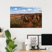 Uitzicht van Canyon Rim Trail in Colorado Monument Poster (Thuiskantoor)