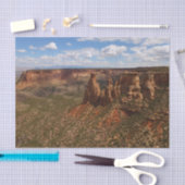 Uitzicht van Canyon Rim Trail in Colorado Monument Tissuepapier (Craft)