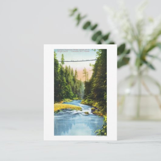Uitzicht van Capilano Suspension Bridge # 2 Briefkaart (Staand voorkant)
