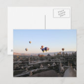 Uitzicht van Cappadocia van de luchtballon Briefkaart (Voorkant / Achterkant)