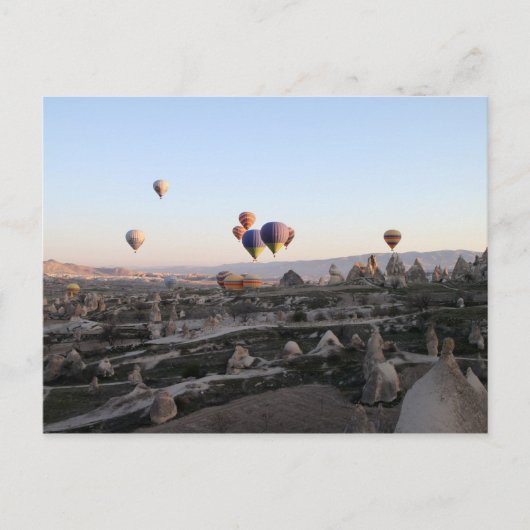 Uitzicht van Cappadocia van de luchtballon Briefkaart (Voorkant)