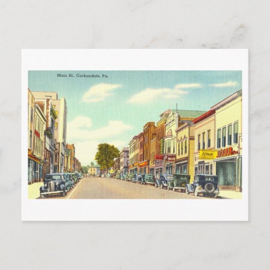 Uitzicht van Carbondale, Pennsylvania, Briefkaart (Voorkant)