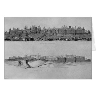 Uitzicht van Carcassonne aan de westzijde