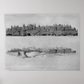 Uitzicht van Carcassonne aan de westzijde Poster (Voorkant)