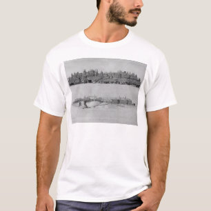 Uitzicht van Carcassonne aan de westzijde T-shirt