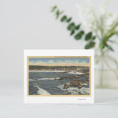 Uitzicht van Carmel Bay van Schilderachtig station Briefkaart (Staand voorkant)