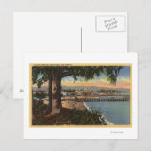 Uitzicht van Casino en Pier vanaf een afstand Briefkaart (Voorkant / Achterkant)