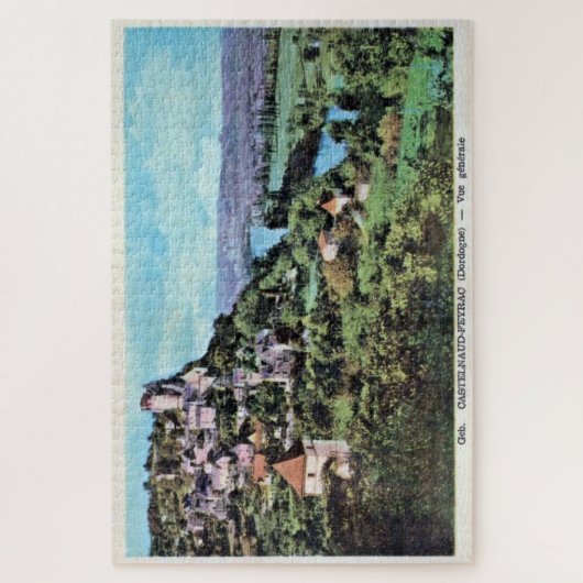  Uitzicht van Castelnaud-la-Chapelle, Frankrijk Legpuzzel (Verticaal)