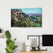 Uitzicht van Castelnaud-la-Chapelle, Frankrijk Poster (Thuiskantoor)