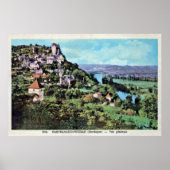 Uitzicht van Castelnaud-la-Chapelle, Frankrijk Poster (Voorkant)