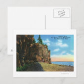 Uitzicht van Cathedraal Rock, Bar Harbour Briefkaart (Voorkant / Achterkant)