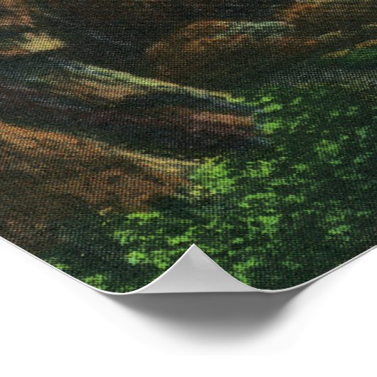 Uitzicht van Cathedraal Rock, Bar Harbour Poster (Hoek)