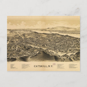 Uitzicht van Catskills, New York (1889) Briefkaart