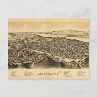 Uitzicht van Catskills, New York (1889) Briefkaart