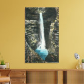 Uitzicht van Cavern Cascade Canvas Afdruk (Insitu (Woonkamer))