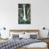 Uitzicht van Cavern Cascade Canvas Afdruk (Insitu (Slaapkamer))