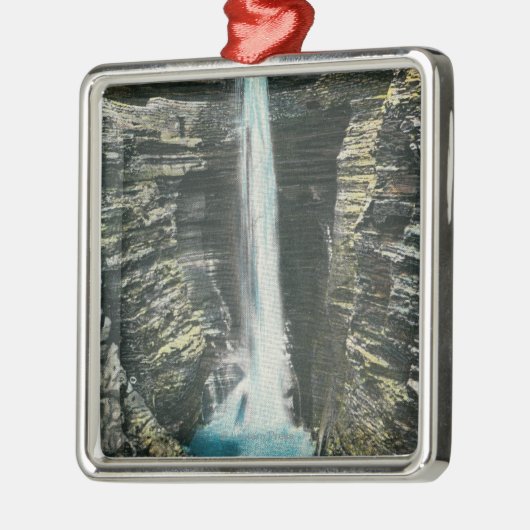 Uitzicht van Cavern Cascade Metalen Ornament (Links)