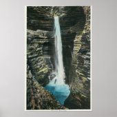 Uitzicht van Cavern Cascade Poster (Voorkant)