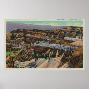 Uitzicht van Cedar Breaks Poster