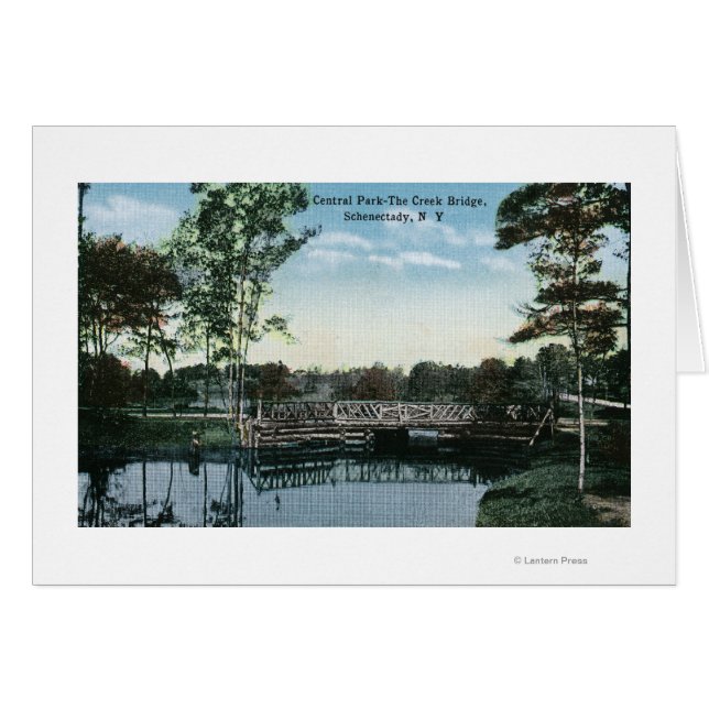 Uitzicht van Central Park Creek Bridge (Voorkant Horizontaal)