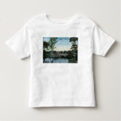 Uitzicht van Central Park Creek Bridge Kinder Shirts (Voorkant)