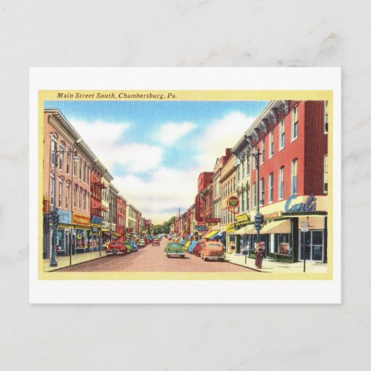 Uitzicht van Chambersburg, Pennsylvania, Briefkaart (Voorkant)