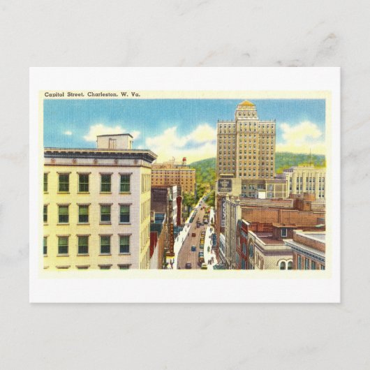 Uitzicht van Charleston, West Virginia, Briefkaart (Voorkant)