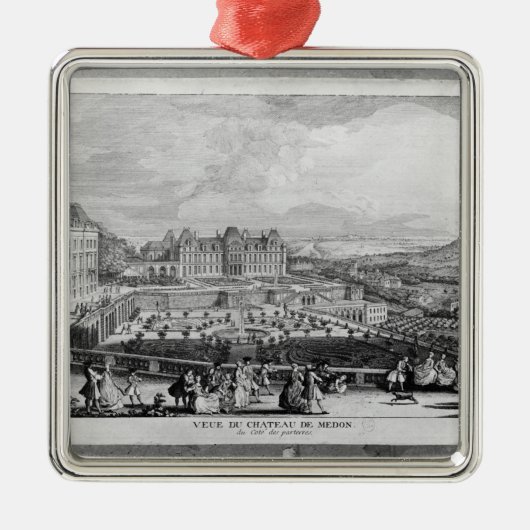 Uitzicht van Chateau de Meudon Metalen Ornament (Voorkant)