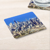 Uitzicht van Chicago binnenstad met meer Kartonnen Onderzetters (Schuin)