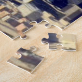 Uitzicht van Chicago binnenstad met meer Legpuzzel (Zijkant)