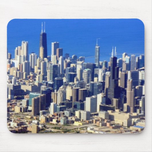 Uitzicht van Chicago binnenstad met meer Muismat (Voorkant)
