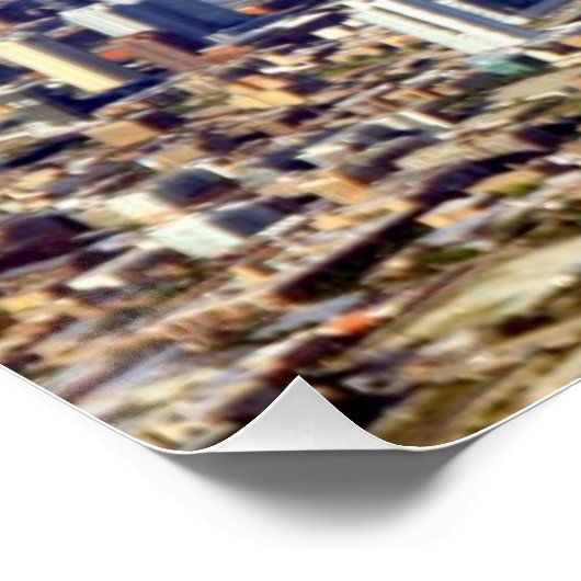 Uitzicht van Chicago binnenstad met meer Perfect Poster (Hoek)