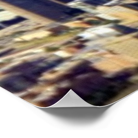 Uitzicht van Chicago binnenstad met meer Poster (Hoek)