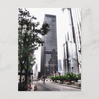 Uitzicht van Chicago Briefkaart