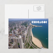 Uitzicht van Chicago Briefkaart (Voorkant / Achterkant)